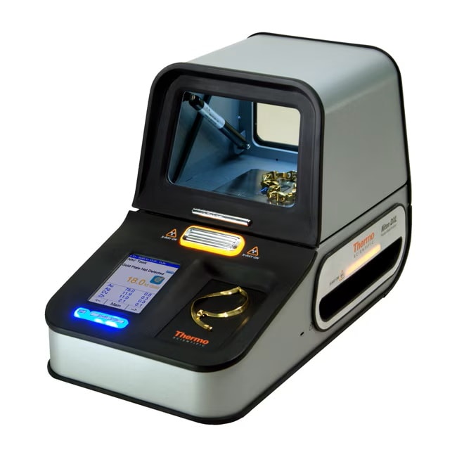 Niton DXL XRF precious metal analyzer testing gold jewelry